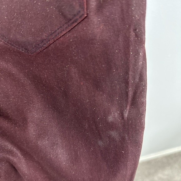 L'AGENCE Margot Skinny High-Rise Garnet Coated Jean Size 26 - Picture 16 of 16